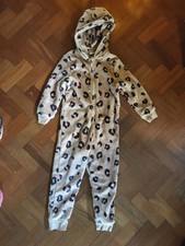 M&S Leopard Print Snuggle suit