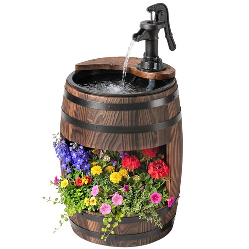 Tiers wooden water pump - water,