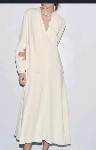 Zara ecru midi - , pleat