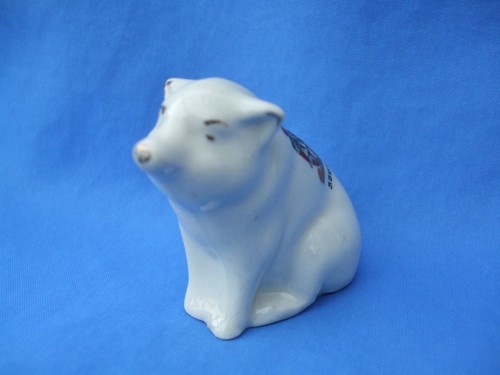 Crested china sitting pig - china, pig-