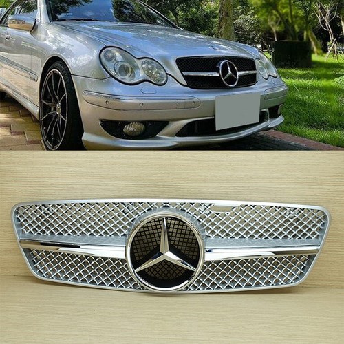 Silver chrome front grille - chrome,