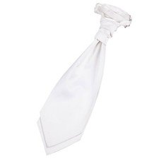 White Mens Pre-Tied Ruche