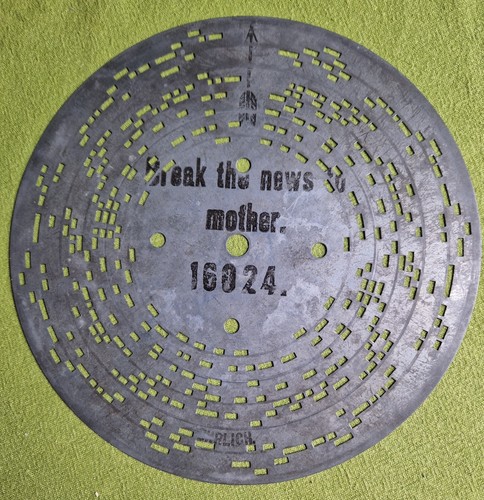 Antique music box - antique, disc