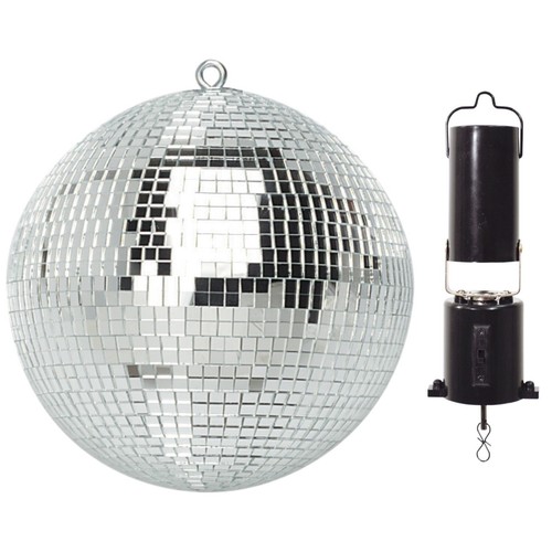 Silver mirror ball - mirror,