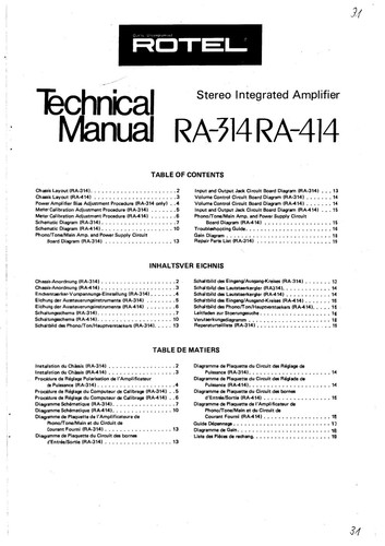 Service manual for rotel - service,