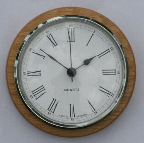 Oak clock for caravans - oak,