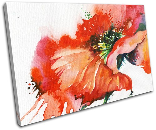 Poppy watercolour red - watercolour,