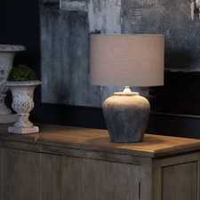 Stone Table Lamp Grey with