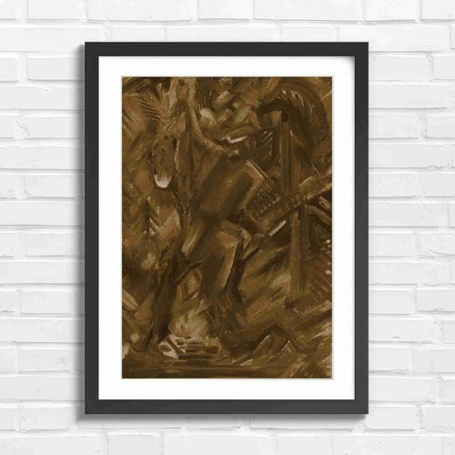 Bold abstract hunter with - bold, dog