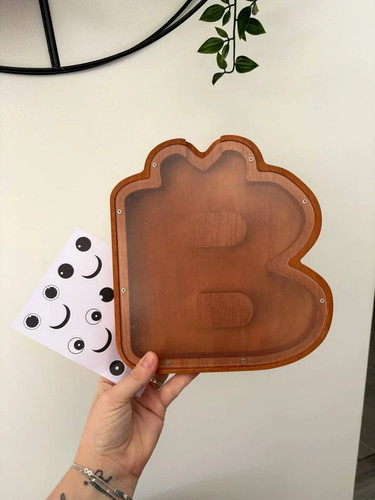 New wooden alphabet letter - wooden, 'b'