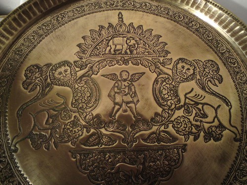 Large antique anglo - antique, indian