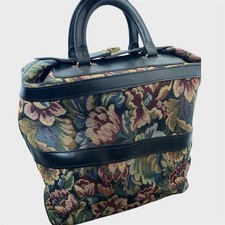 Vintage Cheney Tapestry Floral Large Bag Travel Holdall Swiss Made