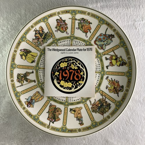 Wedgwood calendar 1978 plate - wedgwood,