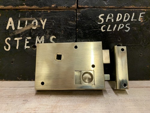 Rare cast brass - brass, lock