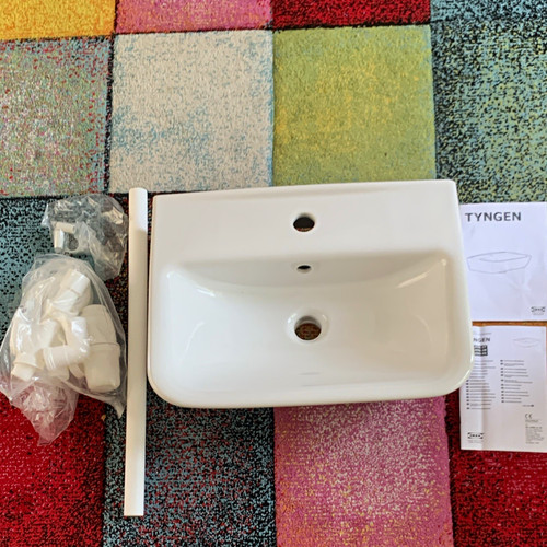 Ikea tyngen ceramic - white, wall