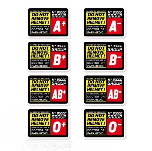 Crash helmet blood group - blood,