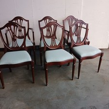Set of 6 reproduction dining