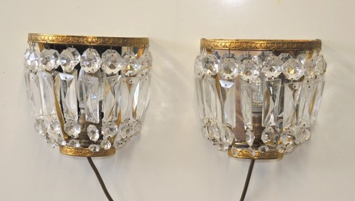 Stunning pair gilt - of, brass