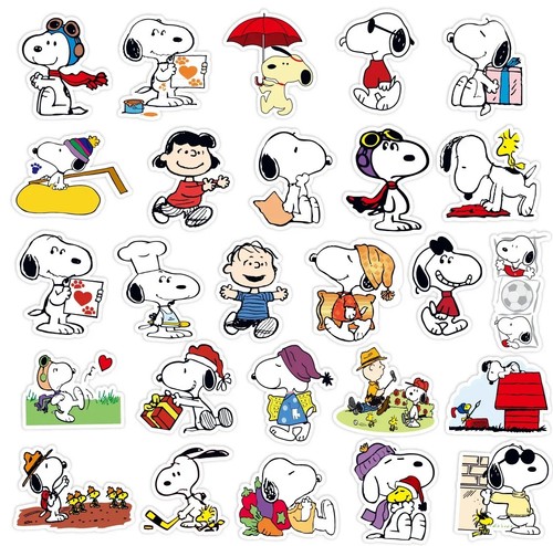 50pcs snoopy graffiti - snoopy, stickers