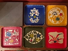 Vintage Japanese Coaster Set of 5