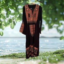 Kaftan Moroccan  Black & Gold