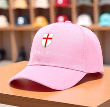 Baseball Cap St George's Cross Design England Patriot Pink Free UK Delivery