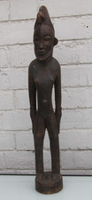 Vintage Dogon Mali Tribal African Tall Wooden Carved Male Figure Statue