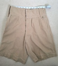WW2 Era British Army Military Khaki Drill KD Tropical Shorts Uniform