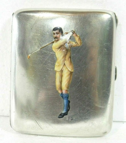 Antique cigarrete case - cigarrete, silver