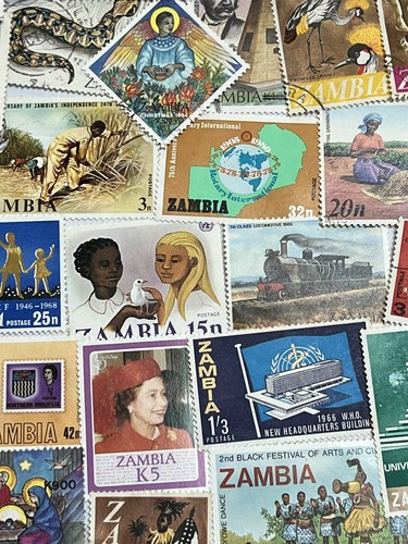 Zambia postage stamps - 50, used