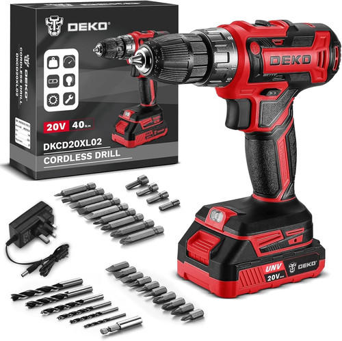 Deko 20v cordless power drill - cordless,