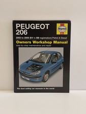 Haynes Service Manual Peugeot 206 Petrol & Diesel 2002-2009 Owners Manual