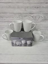 Portmeirion Studio Plain White Mugs. Boxed.PD2006453