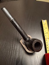 Barling straight Canadian pipe in black rustic finish and stem