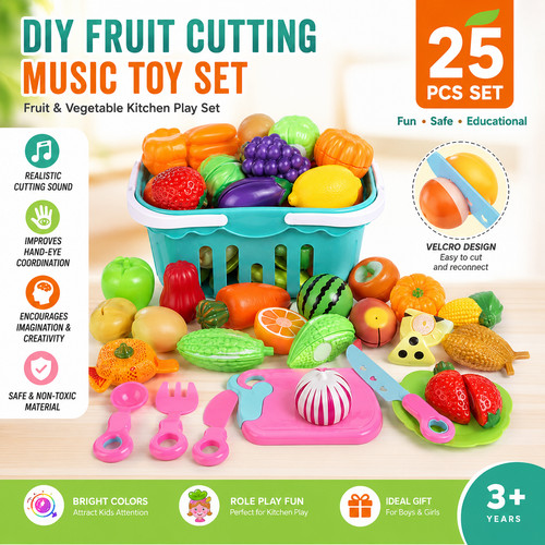 Wooden kitchen cutting play - wooden,