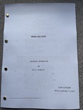 Harold And Maude Film Script /