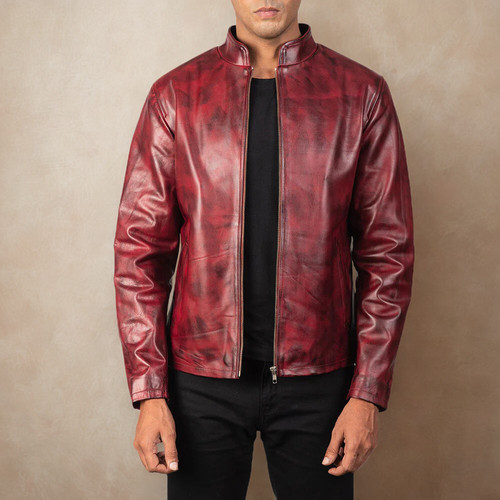 Men retro real leather - men's,