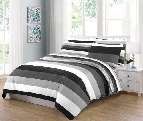 Stripe duvet cover set soft - stripe,