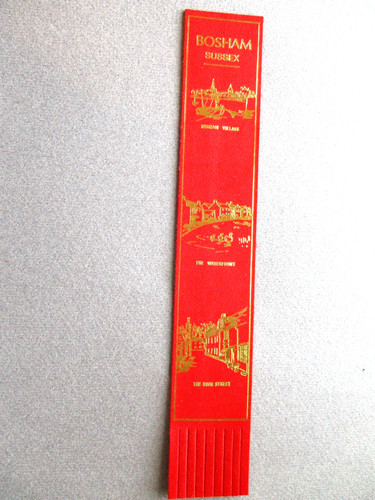 Leather bookmark bosham west - leather,