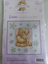NEW, LARGER, ANCHOR, FOREVER FRIENDS 'LITTLE FLOWER' CROSS STITCH KIT.