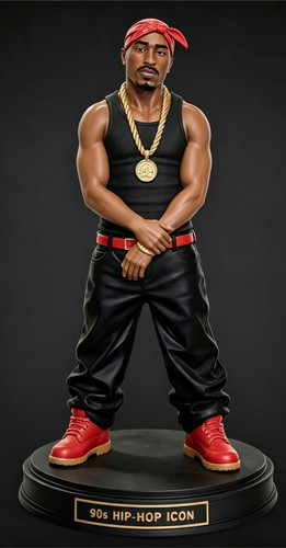 2pac printed figurine - 3d,