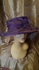 Ladies Lightweight Mesh Net Pre-Owned Hat -Wedding/Races-Folds Down - Great Look