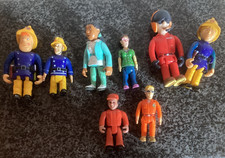 BUNDLE  FIREMAN SAM FIGURES -DILYS PRICE, PILOT TOM, NURSE HELEN FLOOD, FIREMEN
