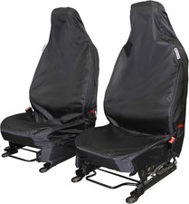 Heavy Duty Front Set Waterproof Seat Covers Car Van Driver and Single Passenger
