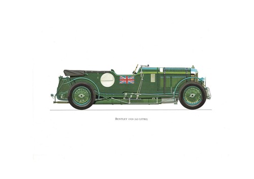 1960s large classic car - large, print