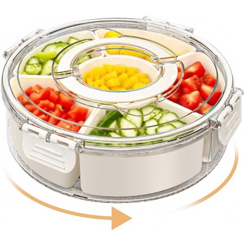 Party divided snack plate - party,