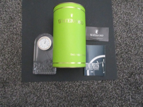 Waterford crystal small clock - crystal,