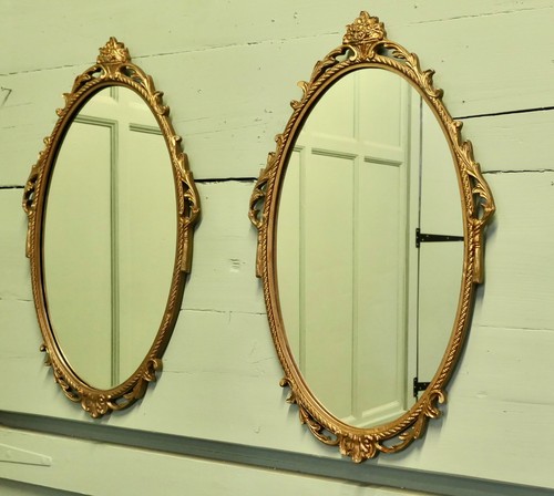 Pair decorative oval - a,