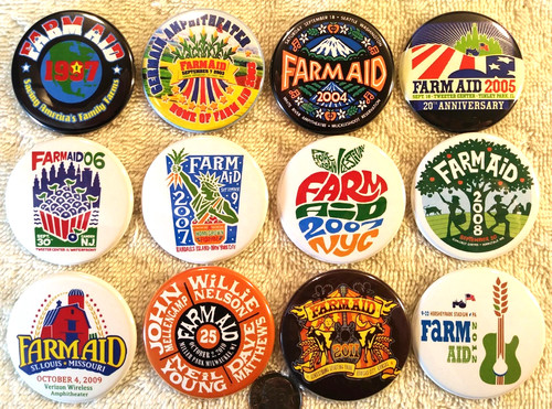 Farm aid pin - lot, part