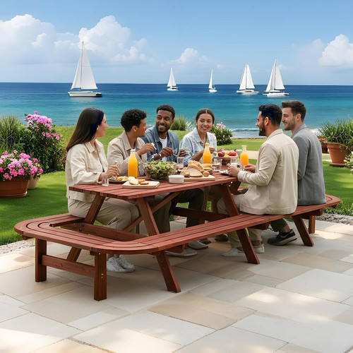 Foot large outdoor picnic - 8-foot,